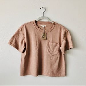 Madewell Garment-Dyed Easy Crop Tee